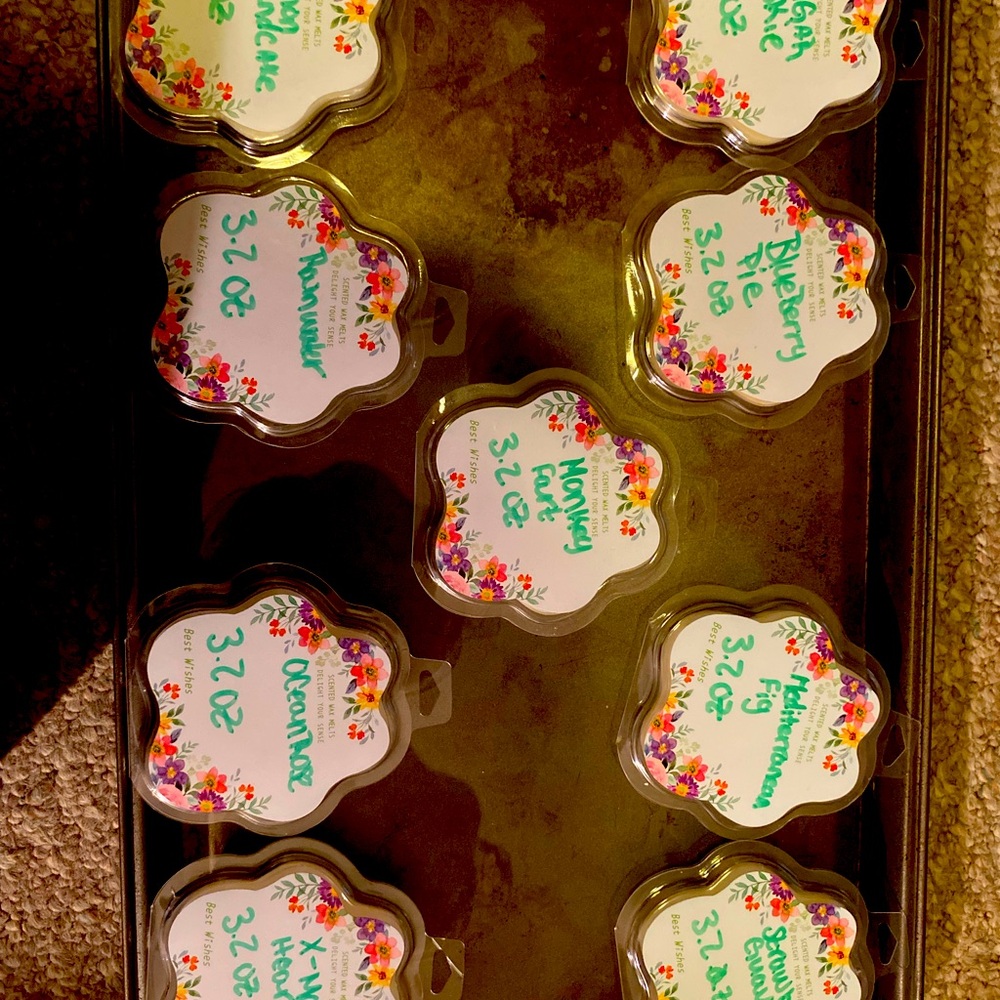 I make my own wax melts they are 100% soy wax they are $6 sec or 2 for $10